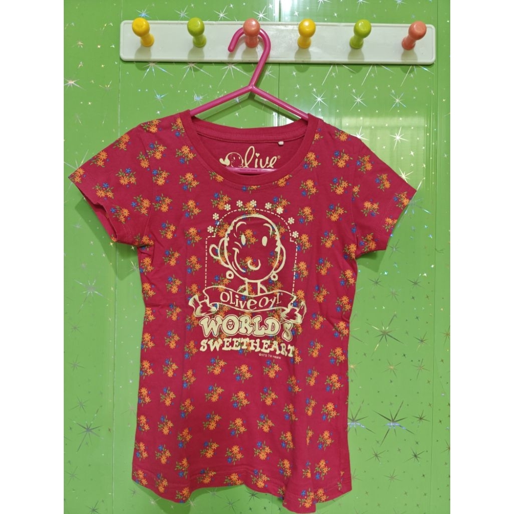 Kaos Anak Perempuan Olive Popeye