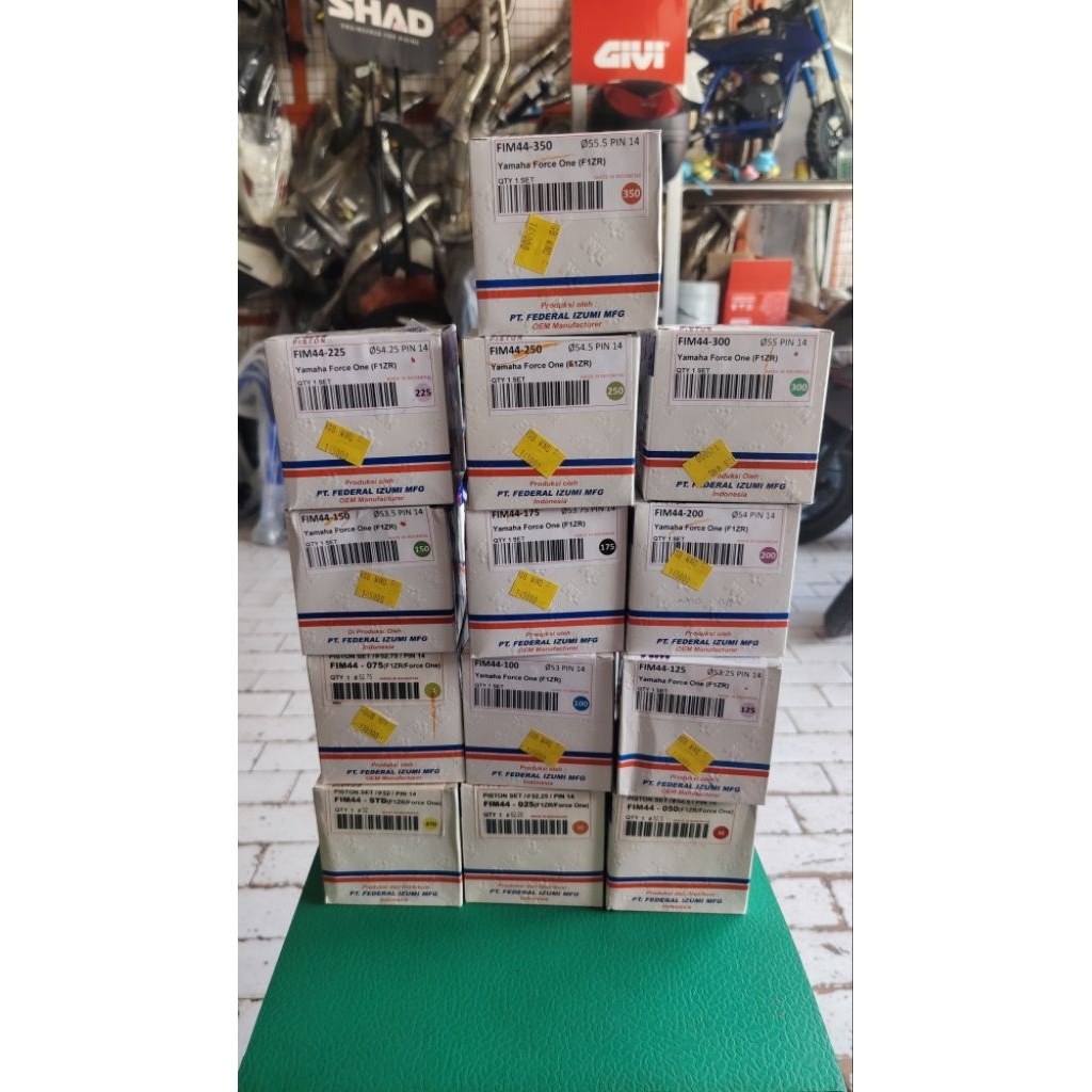 fim piston kit yamaha fiz r force 1 piston set merk fim