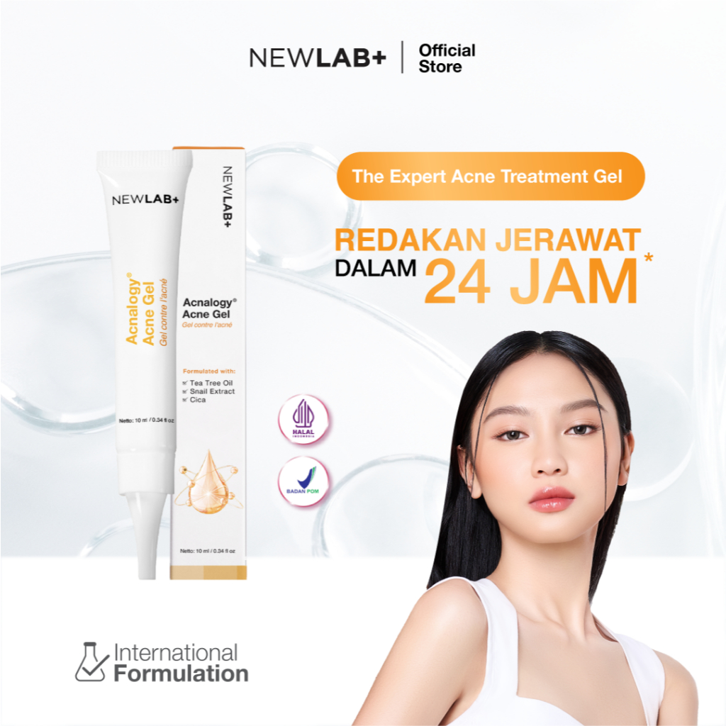 NEWLAB Acnalogy Acne Gel | Obat Totol Jerawat | Salep untuk Jerawat |Meredakan Acne Spot dan Bekasny