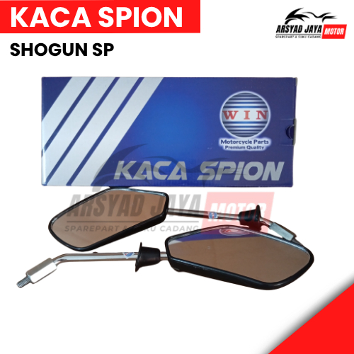 Kaca Spion Motor Shogun SP NEW – Spion Original Kiri Kanan Merk WIN Original Warna hitam