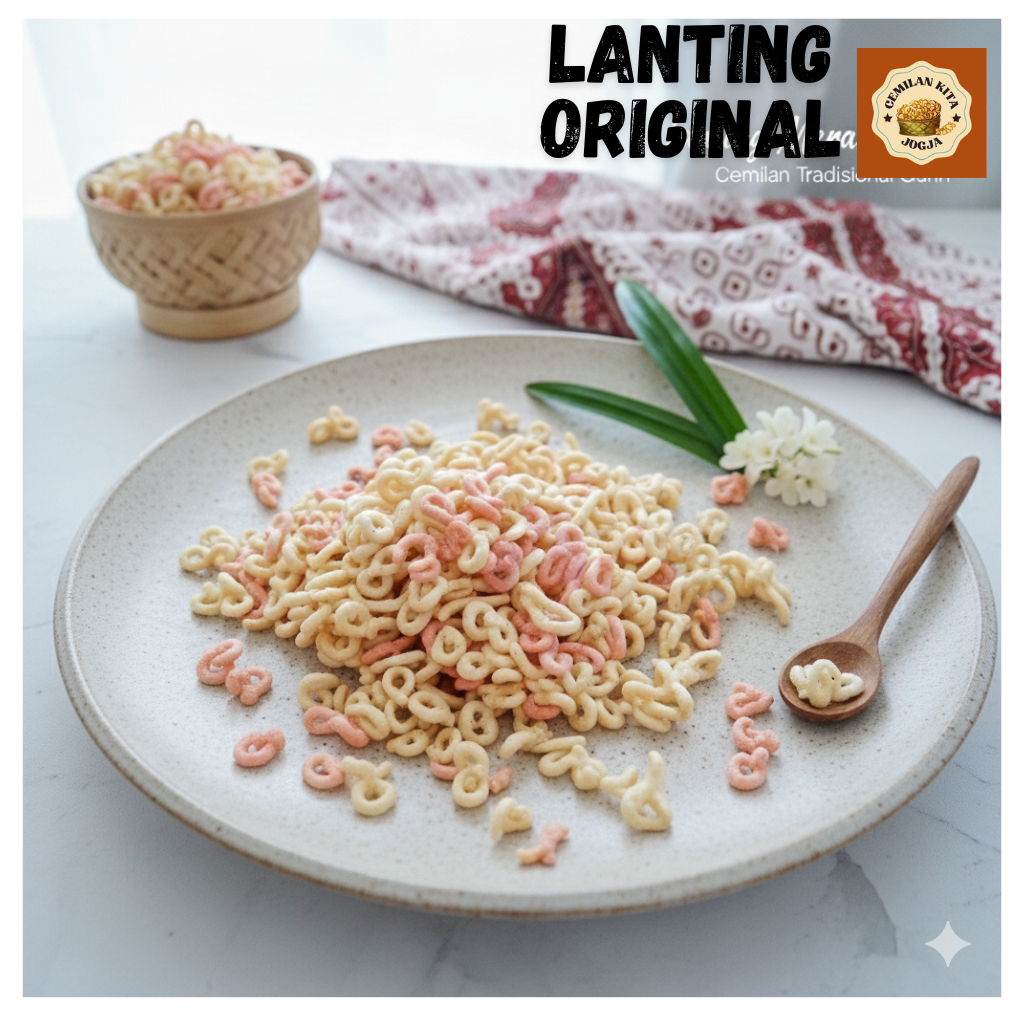 Lanting Merah Putih Lanting Singkong Original Klanting Lanting Kebumen Bumbu 1 Kg