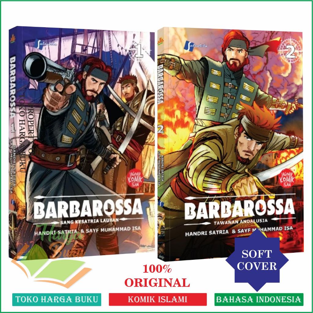 Foto Paket 2 Buku Komik Barbarossa Jilid 1 dan 2 FULL COLOR Buku Anak Islam Salsabila Pustaka Al-Kautsar