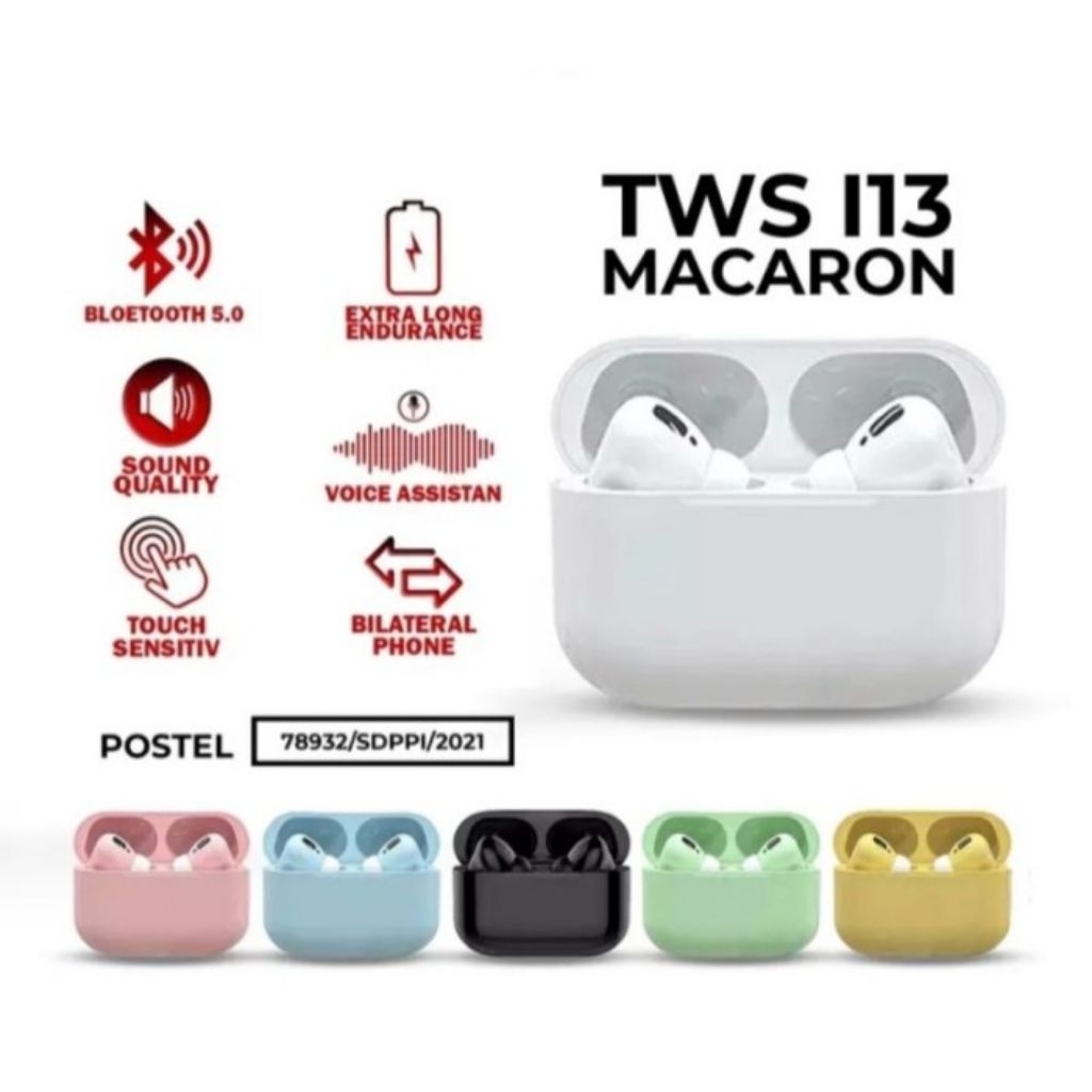 Headset TWS i13 Pro makaron