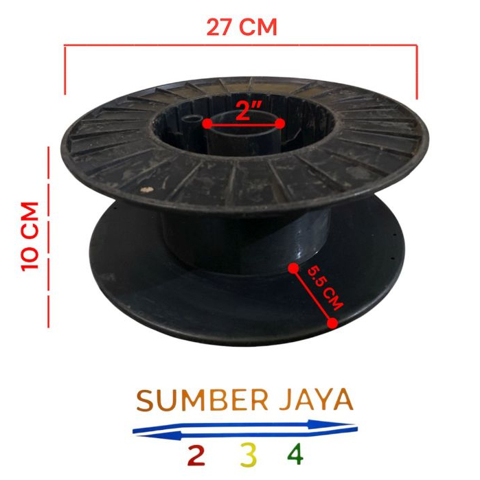 Klosan Besar Gulungan  kabel kawat tali Bobin Besar Plastik Rollan Gulungan Kabel Kawat Umum Size Be