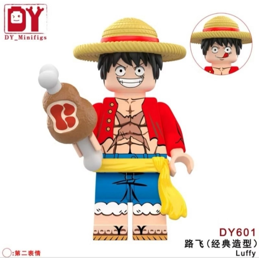 Luffy - one piece, minifigure - dy601 baru