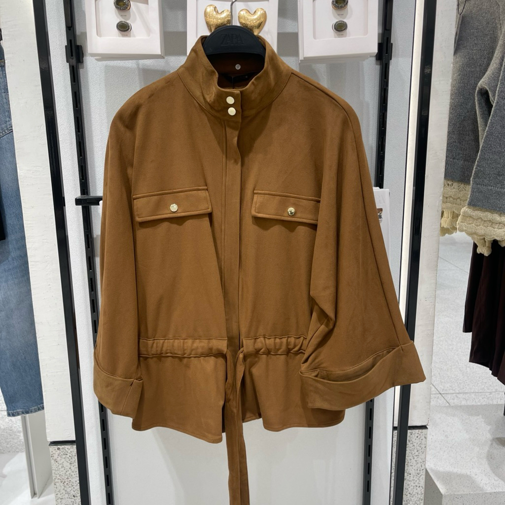 Jaket Safari Suede ZARA Women jastip (jasa titip)