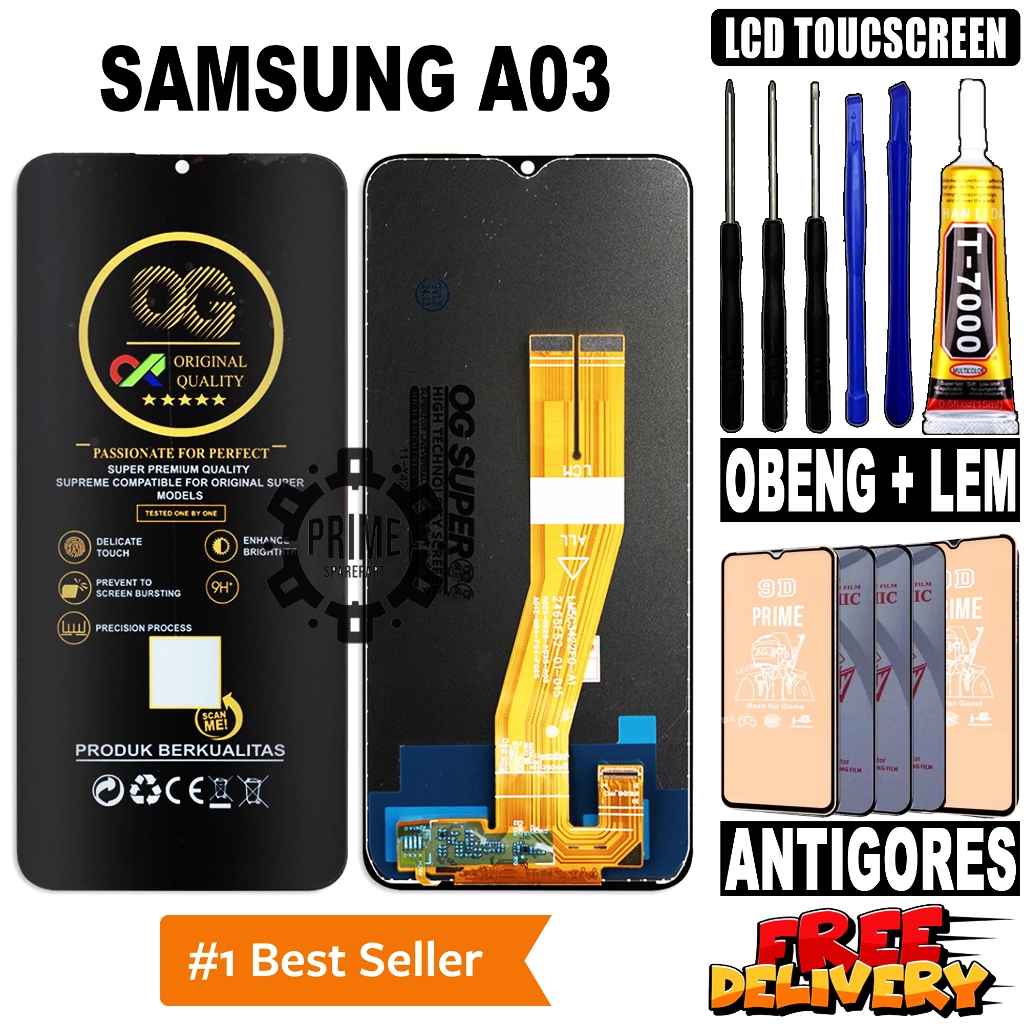 LCD SAMSUNG A03 ORIGINAL OEM LCD TOUCHSCREEN SAMSUNG A03 FULLSET