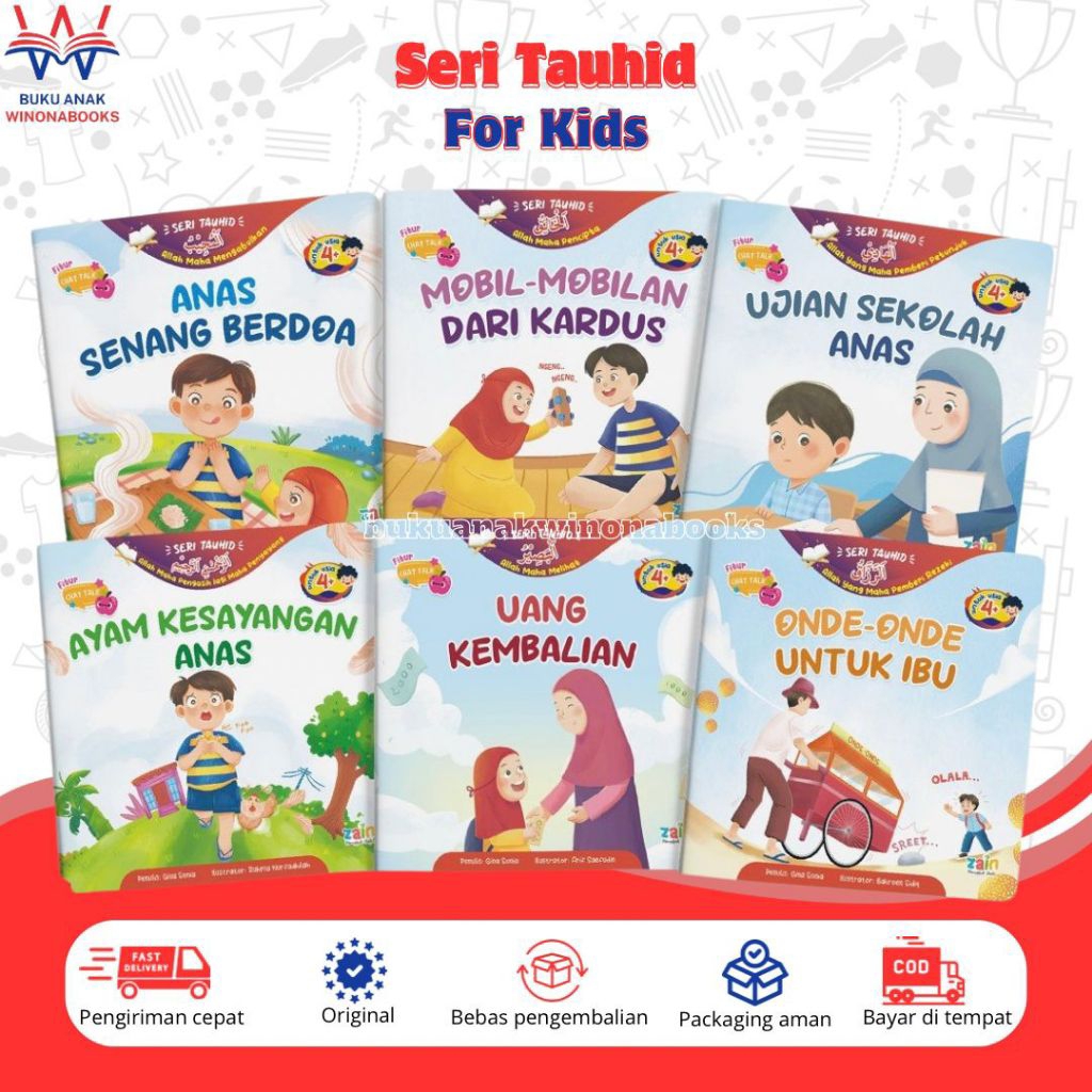 Seri Tauhid for Kids: buku yang hadir untuk mengenalkan pada si kecil tentang tauhid dengan cara yan
