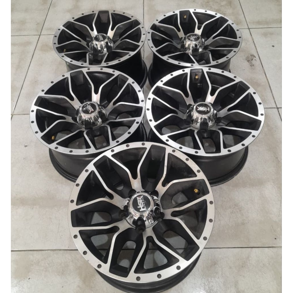 velg pelek mobil Second murah HSR  Seteluk ring 15 untuk Hilux inova xpanderx trail  ford escape