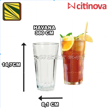 Citinova Gelas Valencia, Gelas Havana Per 6 PCS