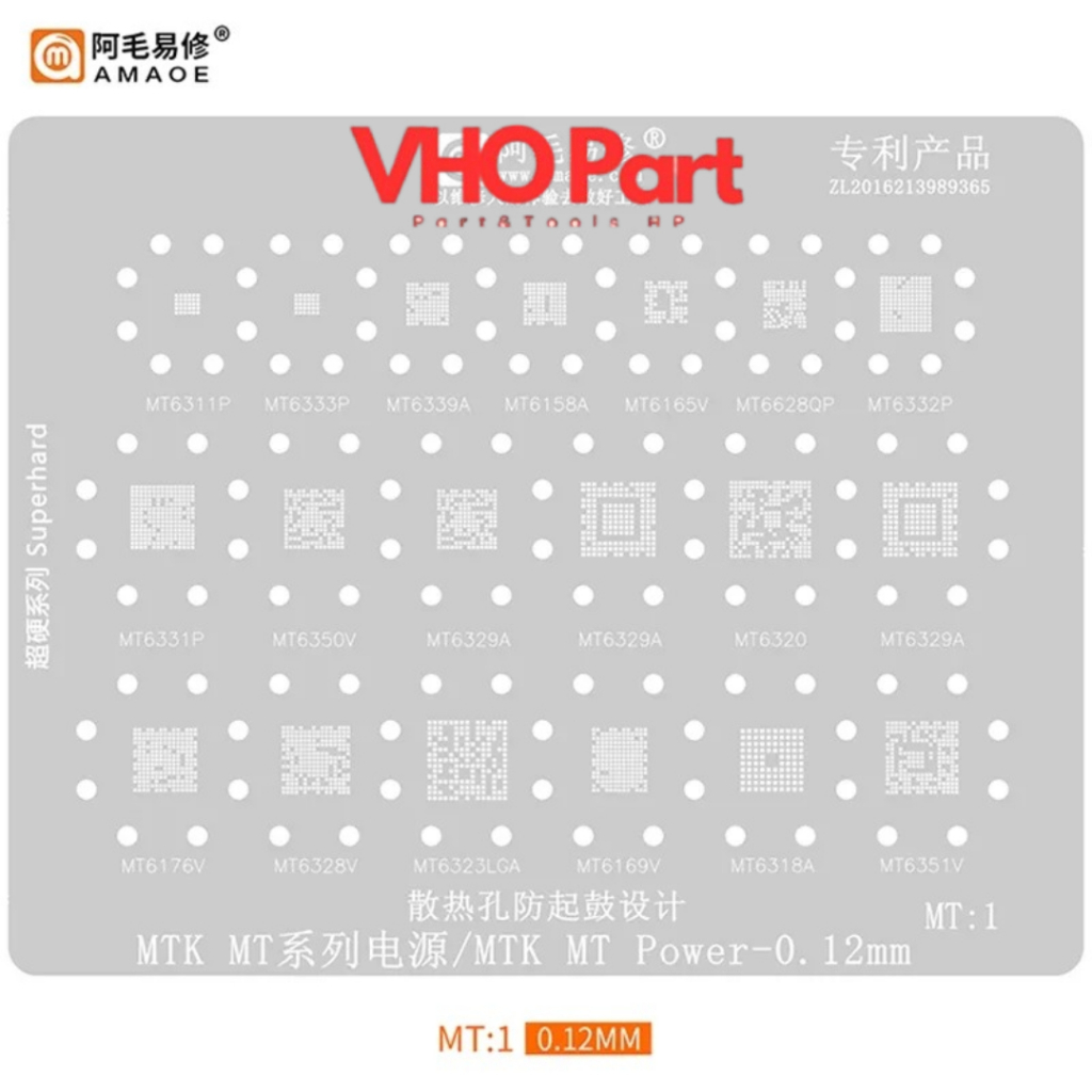 Cetakan IC Amaoe MEDIATEK MT:1 MT:2
