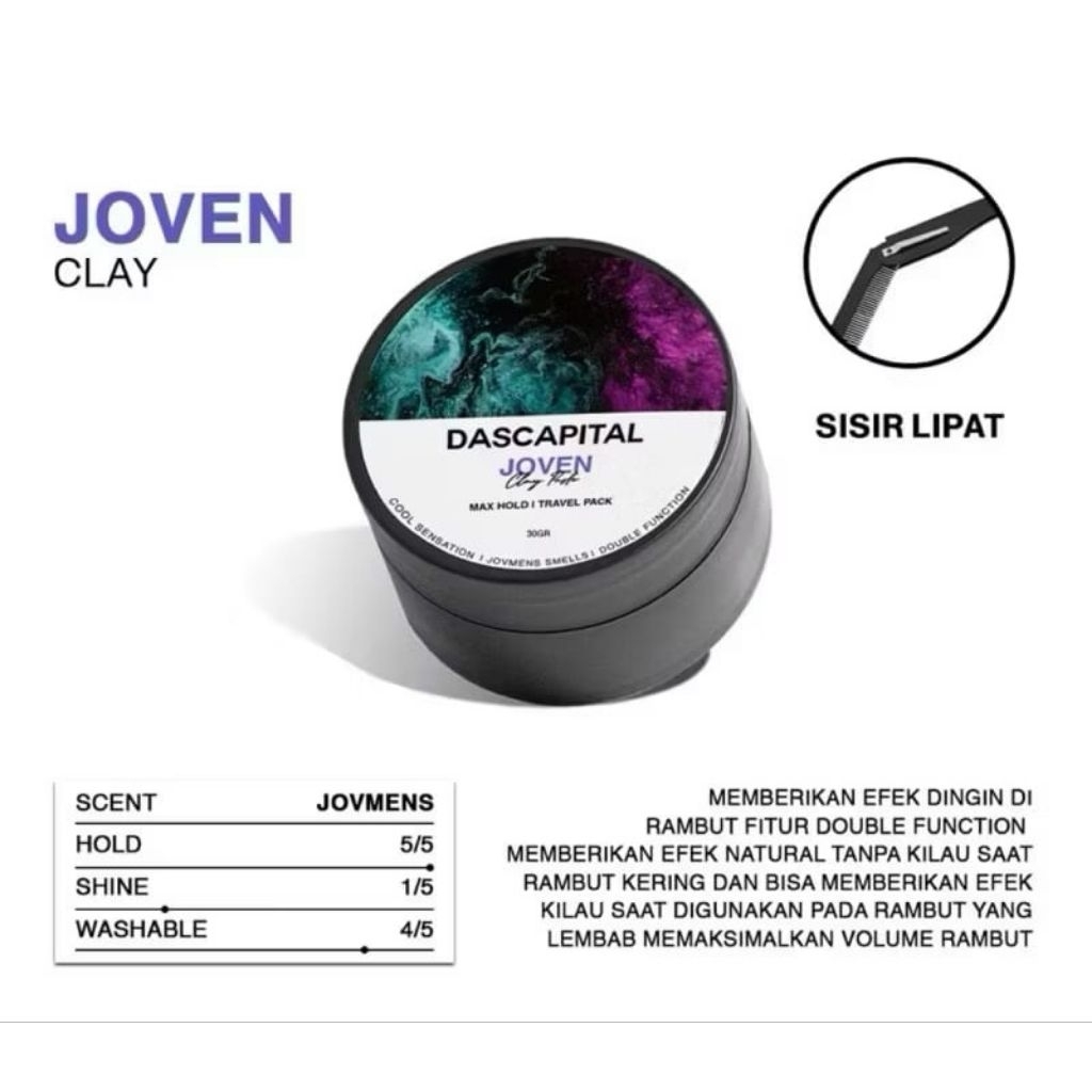 ( GRATIS SISIR ) POMADE JOVENS PASTE FROOD 30 GR