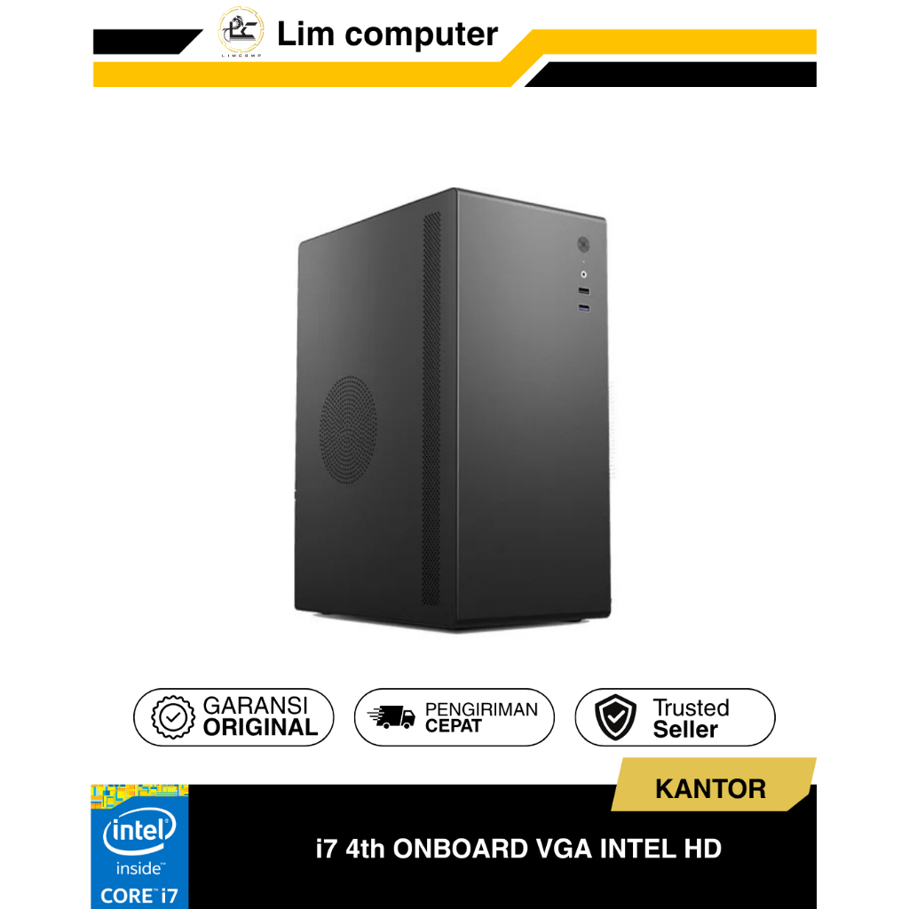 Pc rakitan kantor / admin i7 gen 4 / 8 gb / ssd 256 gb