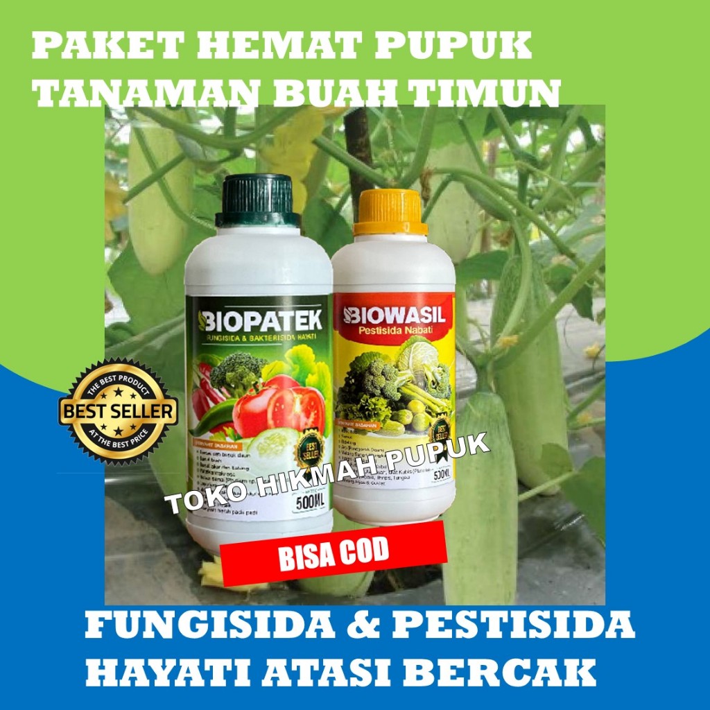 Biowasil Pestisida & Biopatek Fungisida Timun | Solusi Hama & Penyakit Tanaman | Daun Hijau Buah Seg