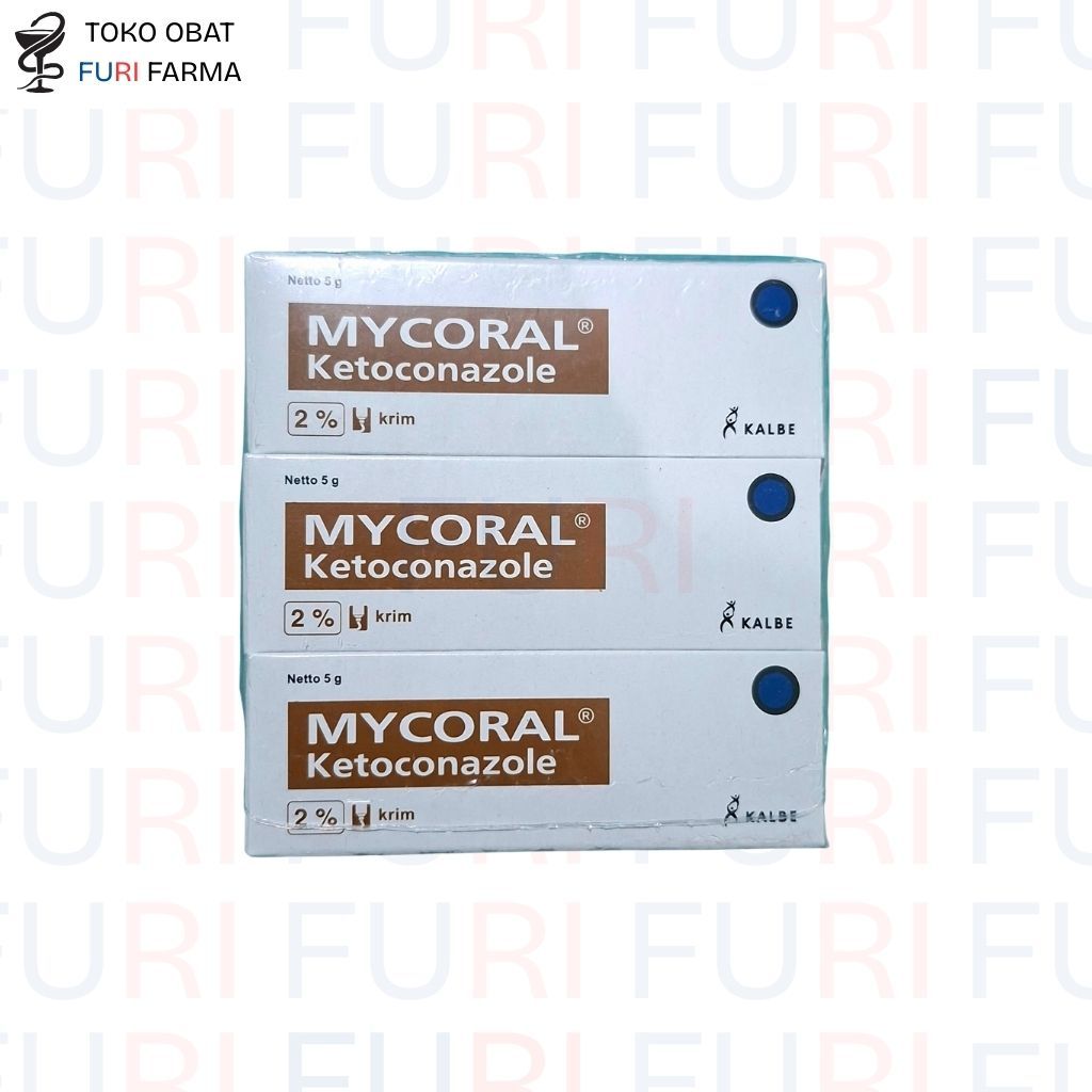 Mycoral Cream 5g 1's – Krim Obat Jamur Kulit, Panu, Kurap, Kadas