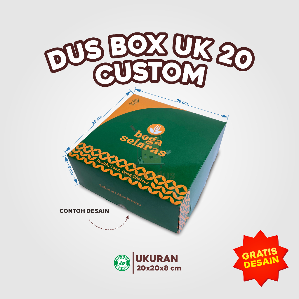 [COD] Dus Roti Custom tutup sambung / Dus premium / Langsung dari pabrik