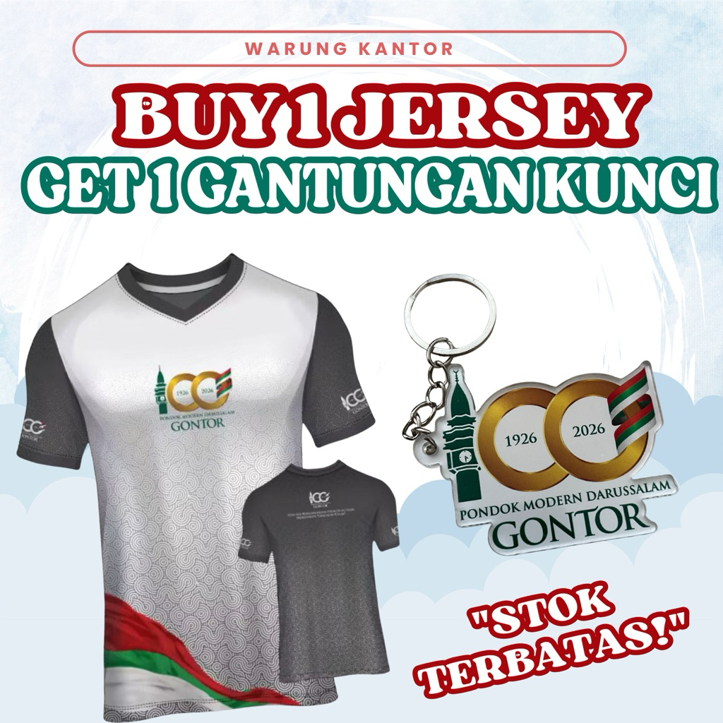 JERSEY 100 TAHUN GONTOR LENGAN PENDEK