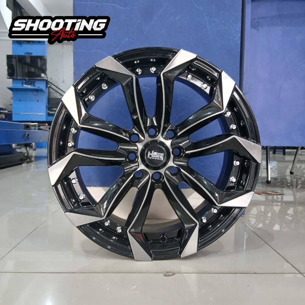 VELG RACING MURAH RING 16 HSR LABANG LEBAR 7 PCD 4X100/4X114,3 PELEK R16 MOBIL JAZZ, AVANZA, LIVINA.