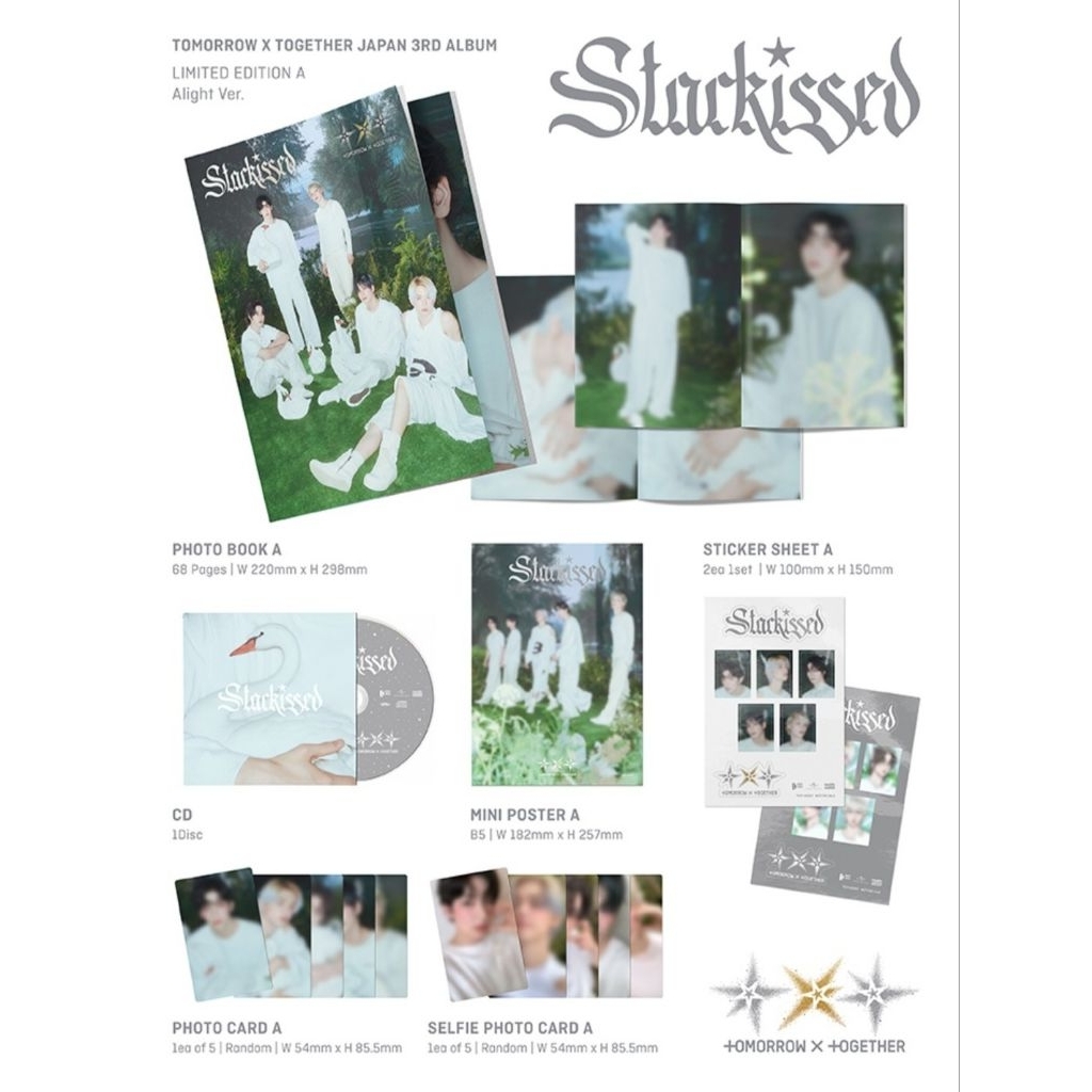 [PO] Album Japan TXT Starkissed - photocard soobin yeonjun beomgyu taehyun heuningkai pc