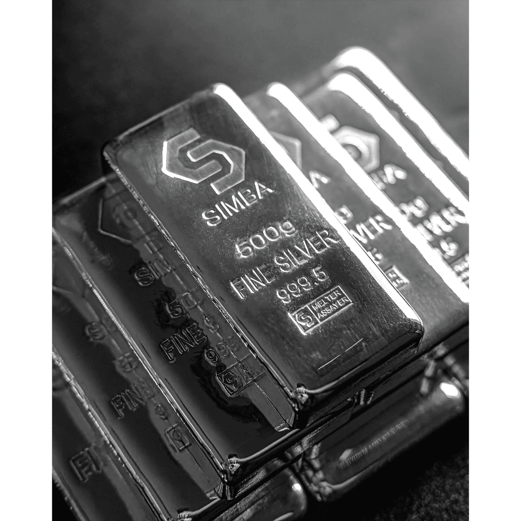 Logam Mulia Simba Rifenery 1000 gr Silver Batangan