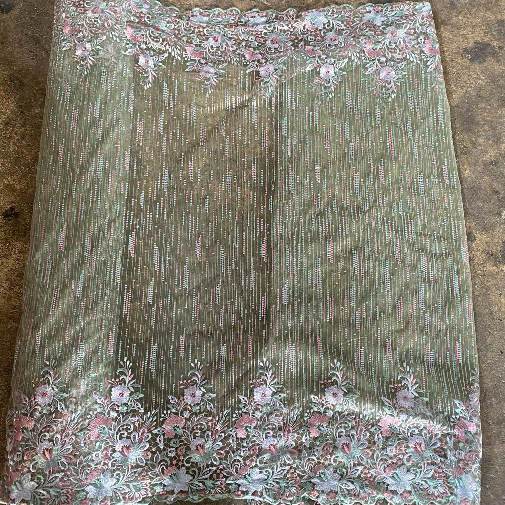 kain tile 3D kain tile bordir harga per 0,5 meter