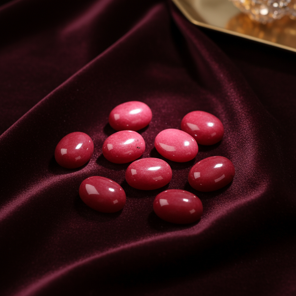 Batu Giok Burma Merah Asli Natural