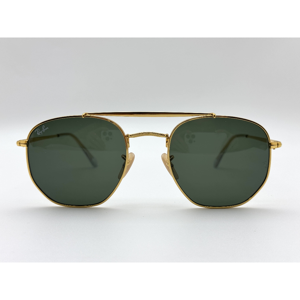 Kacamata Rayban The MARSHAL RB3648 OO1 Gold Lens Green Original