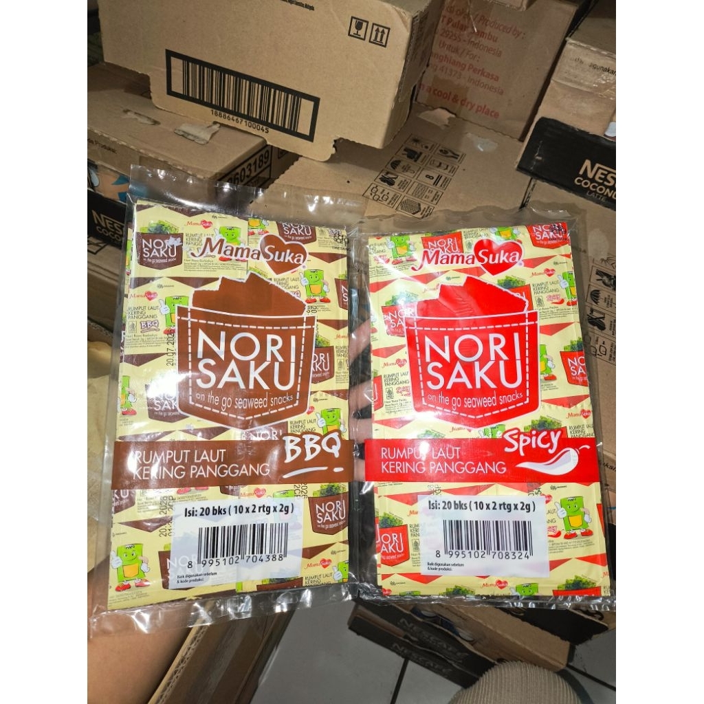 Mama Suka Nori Saku isi 20 bungkus ukuran 2gr