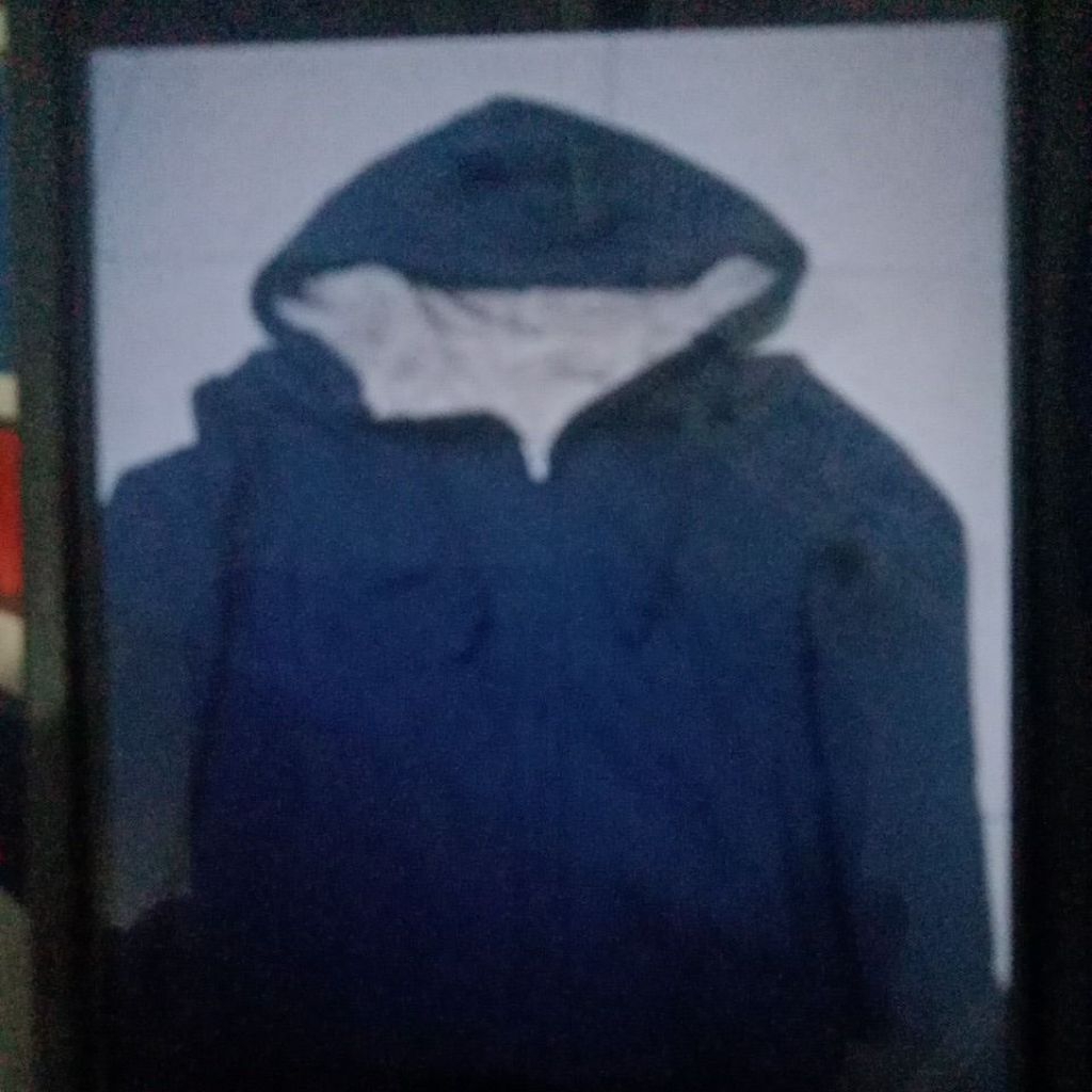 zipper hoodie uniqlo sherpa / bulu tebal