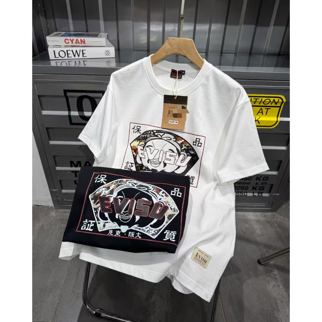 EVISU Fukushin Classic Print Short-Sleeve T-Shirt Unisex