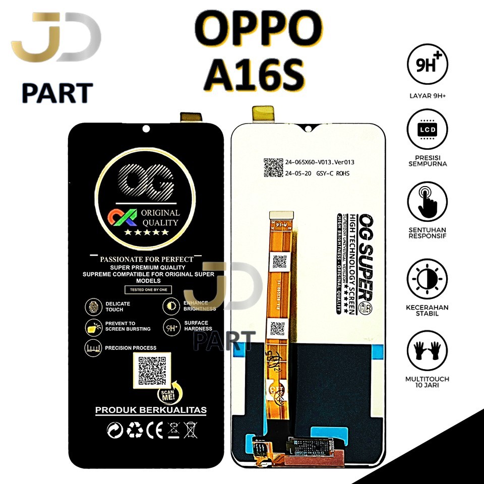 LCD TOUCHSCREEN OPPO A16S ORIGINAL 100% FULLSET COMPLETE