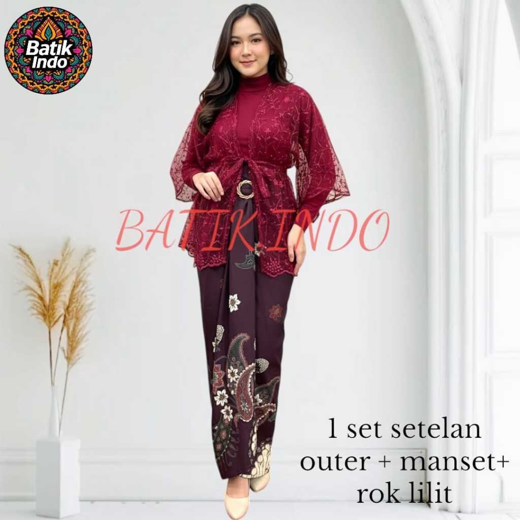 SET KEBAYA  BATIK (PREMIUM) / SETELAN KEBAYA BATIK  / COUPLE BATIK / SETELAN KEBAYA KONDANGAN