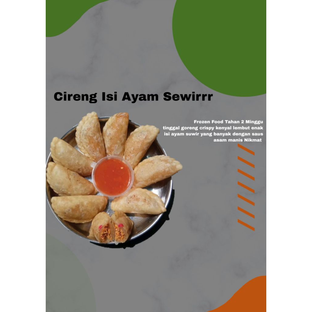 CIRENG ISI AYAM SUWIR FROZEN FOOD CIRENG ISI AYAM SUWIR