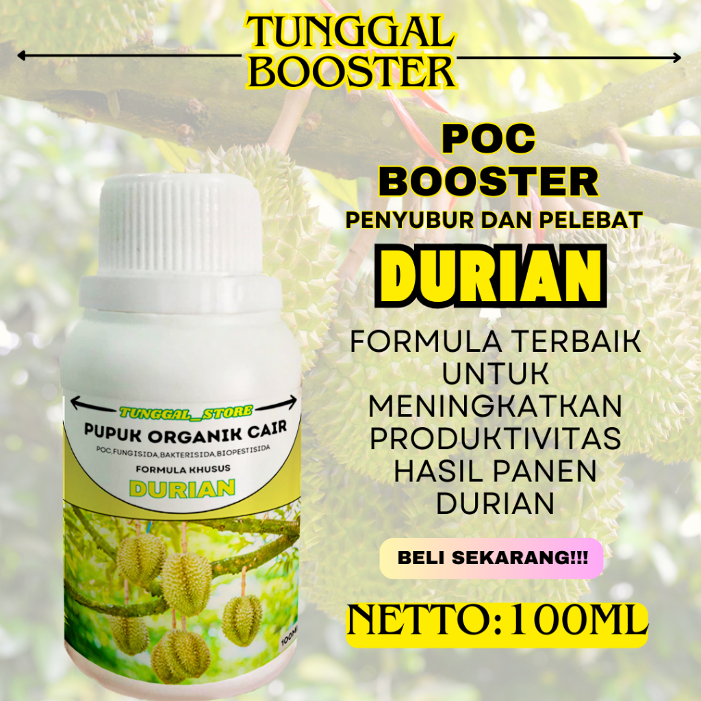 POC Pupuk Organik Cair Tanaman Durian/Pupuk durian agar berbuah lebat/pupuk durian agar bunga tidak 
