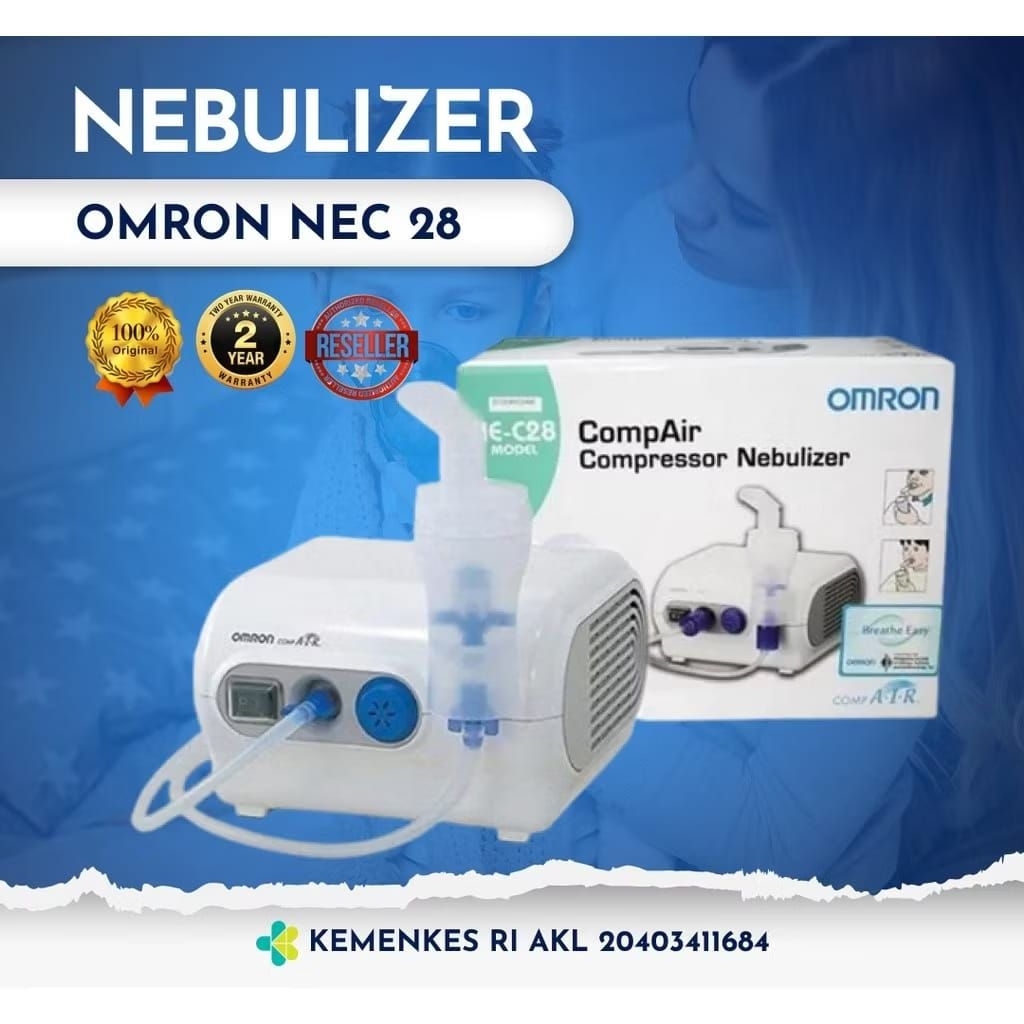 Omron NE-C28 Compressor Nebulizer / Alat Terapi Pernapasan Medis