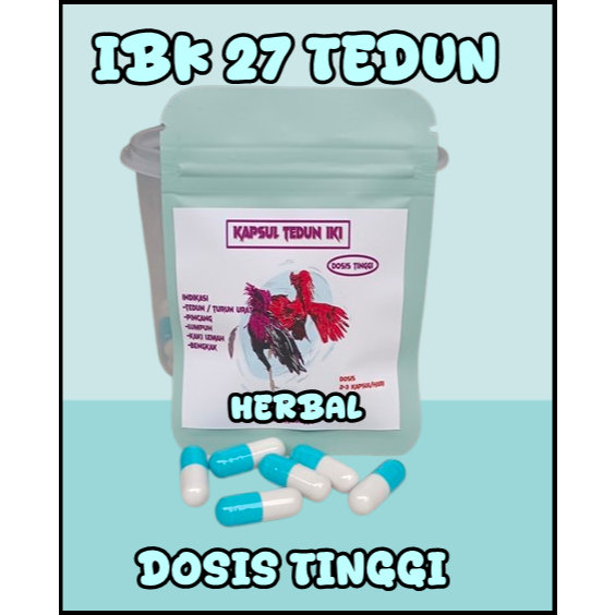 IBK27 Sachet Obat ayam tedun - obat ayam turun urat - obat ayam tedun rambat - jamu ayam tedun - 15 