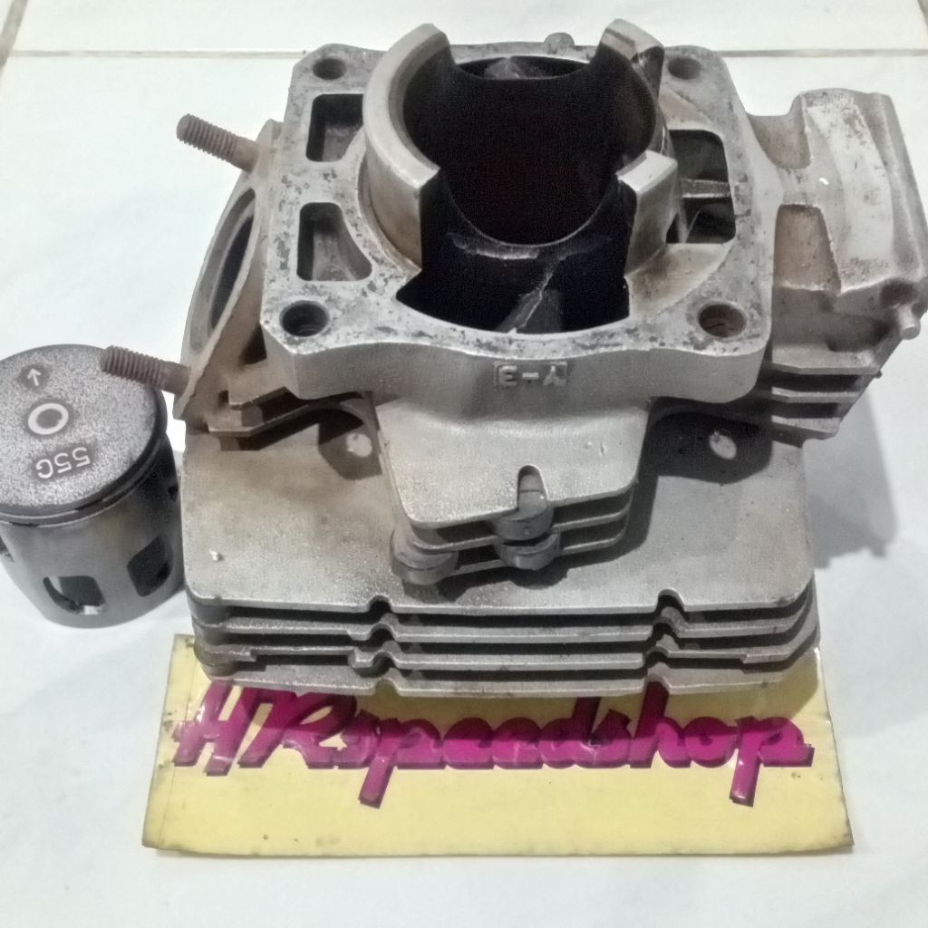 Blok Piston yamaha Rxz Rzr milenium catalyzer 55G00 Y-3 Original Japan Copotan