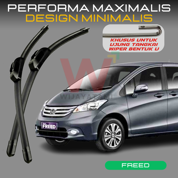 WIPER DEPAN HONDA FREED FRAMELESS SET BERSIH WIPER FREED DEPAN WIPER FREED 2012 WIPER FREED 2009 WIP