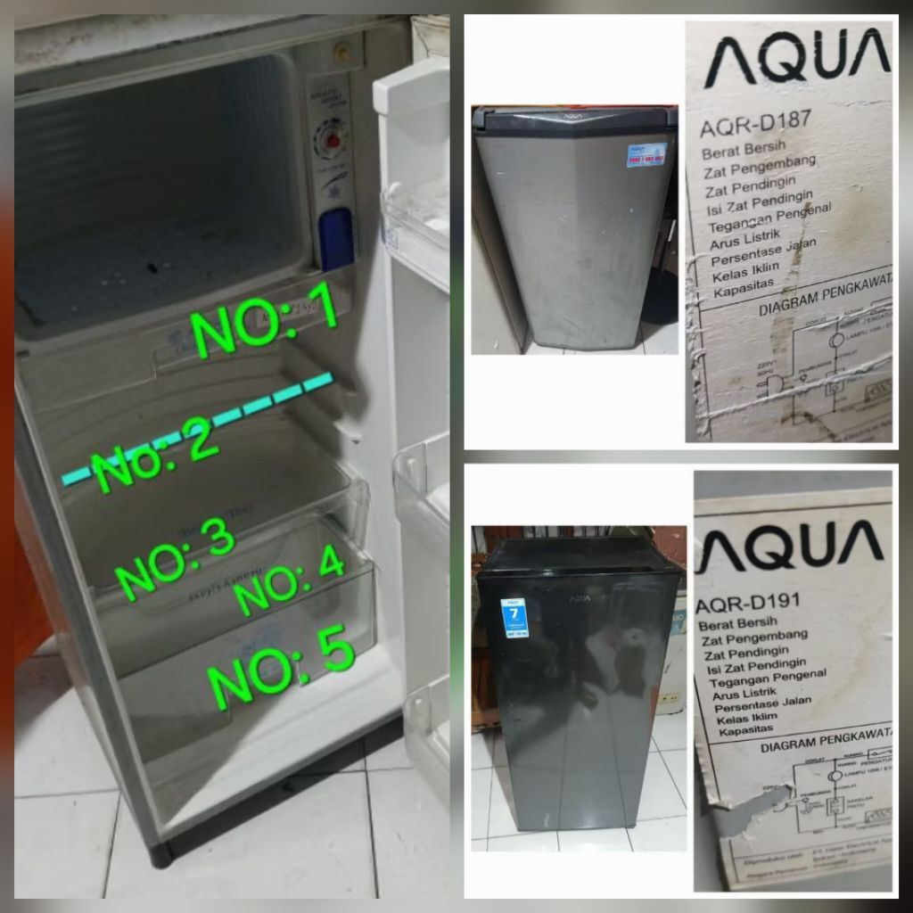 RAK KULKAS sanyo hi-beauty SR-D181/,AQUA D-191/AQUA D187/D-179.custom.