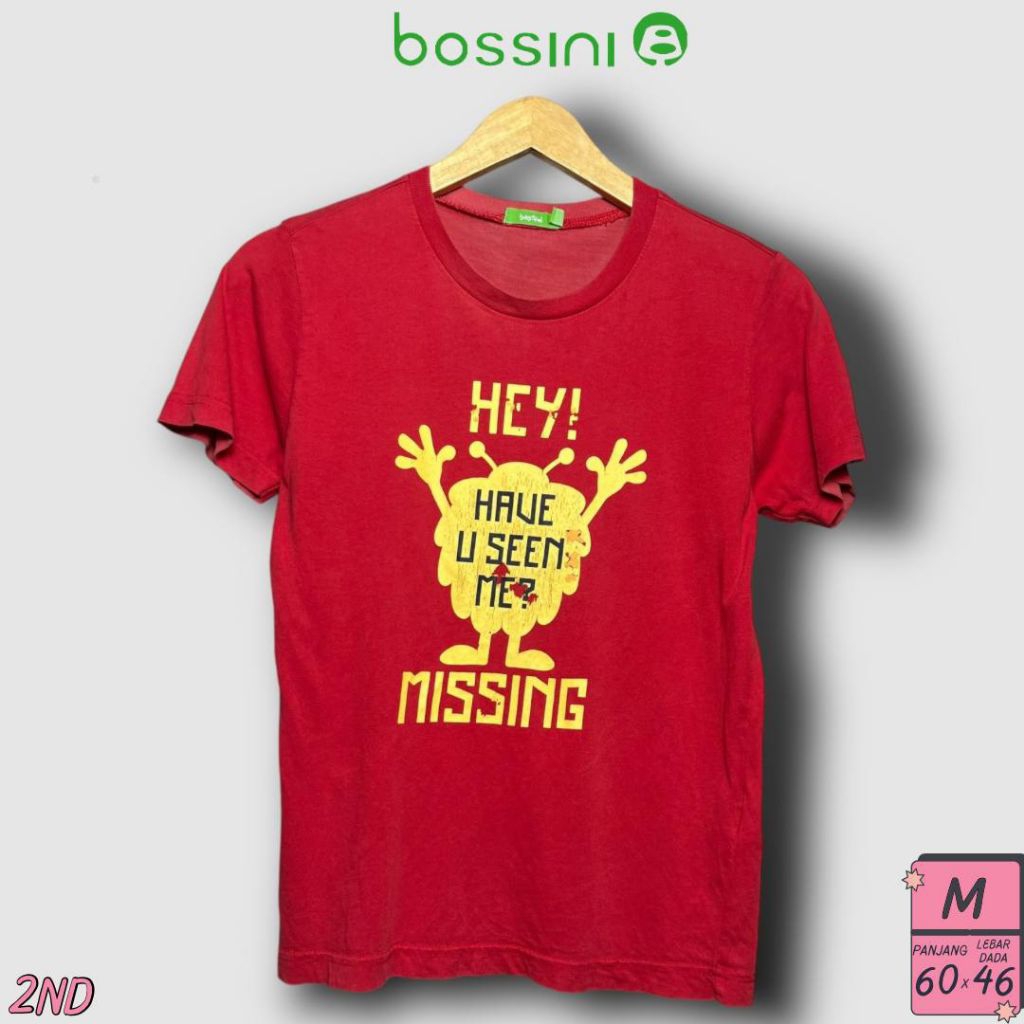 Kaos Wanita Bossini Merah Size M