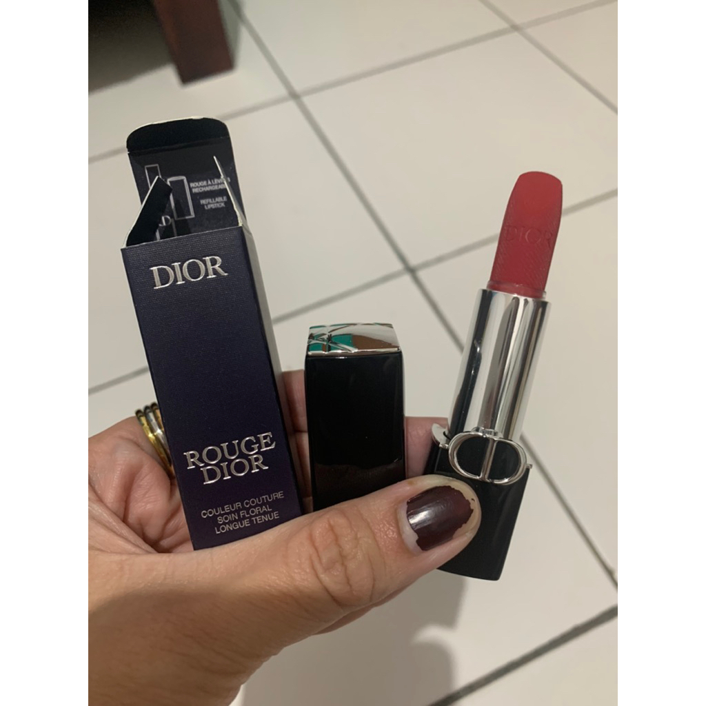 dior lipstick velvet rouge 999 /100