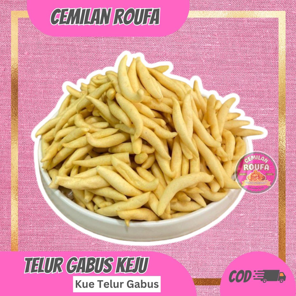 Kue Gabus Keju 500gr / Telur Gabus Keju 500gram