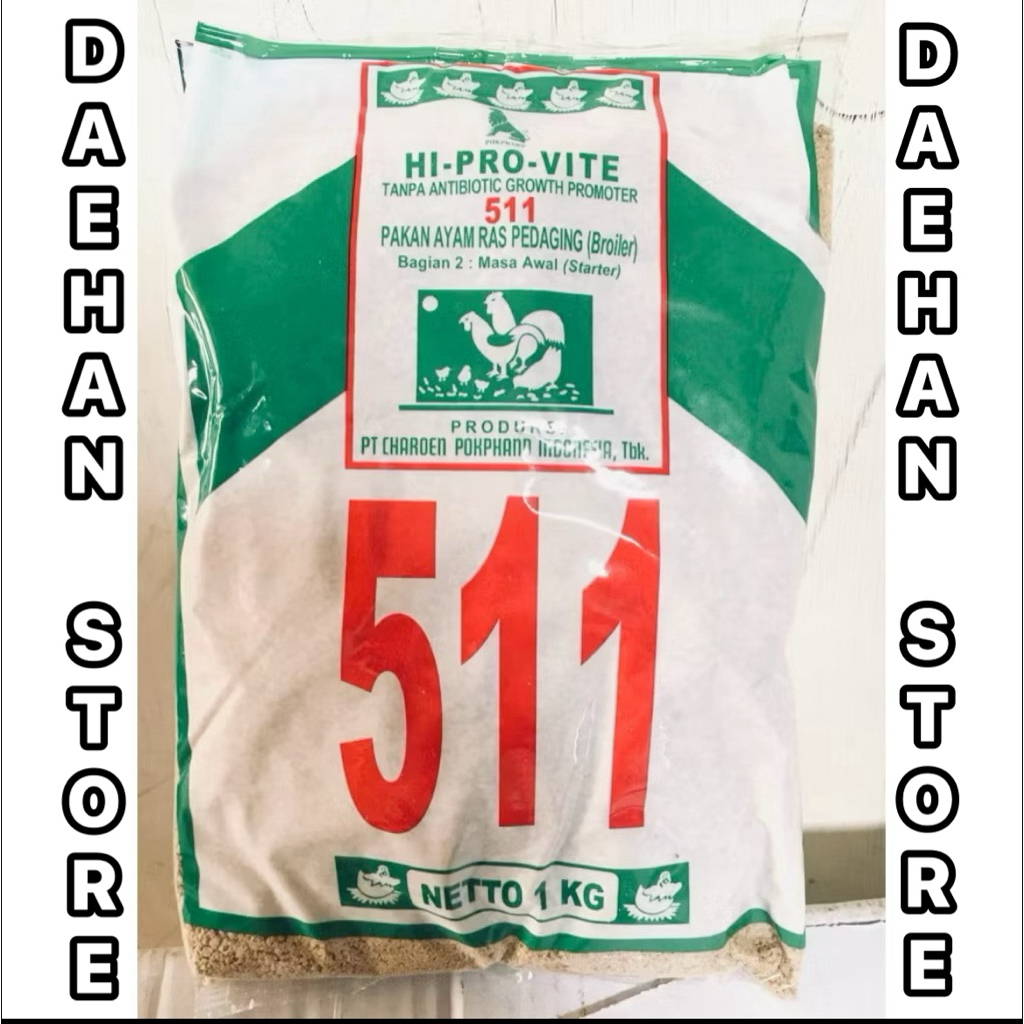 Konsentrat 511 - Voer 511 Pakan Starter Ayam Bebek Entok berat 1 Kg