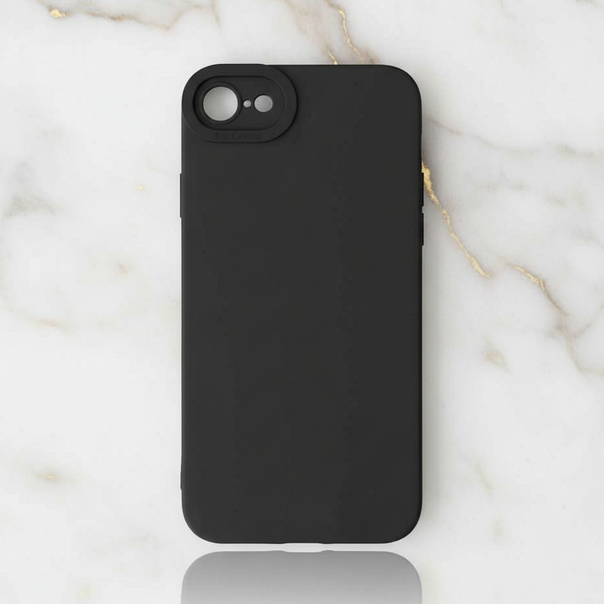 Softcase Black Matte Case Iphone SE 2020 / 2022 Iphone SE New Case Silikon Hitam Polos