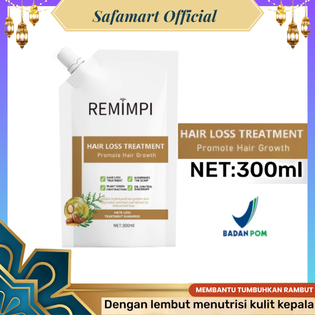 REMIMPI Hair Loss Treatment Shampoo Remimpi Original Penumbuh Rambut Shampo Anti Ketombe