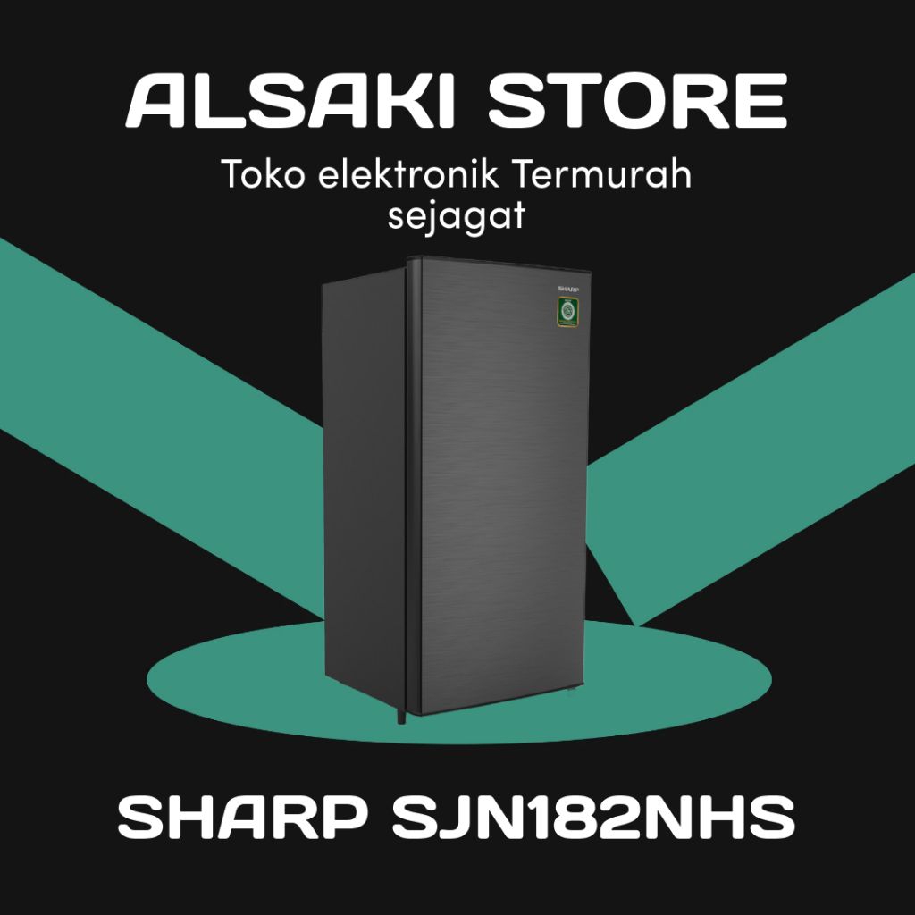 SHARP KIREI KULKAS 1 PINTU 1 DOOR REFRIGERATOR SJN182NHS