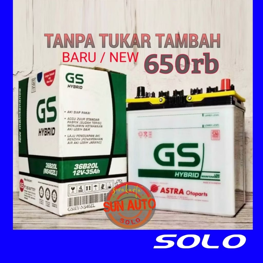 AKI GS HYBRID ASTRA NS40ZL ACCU GS NS40 ZL