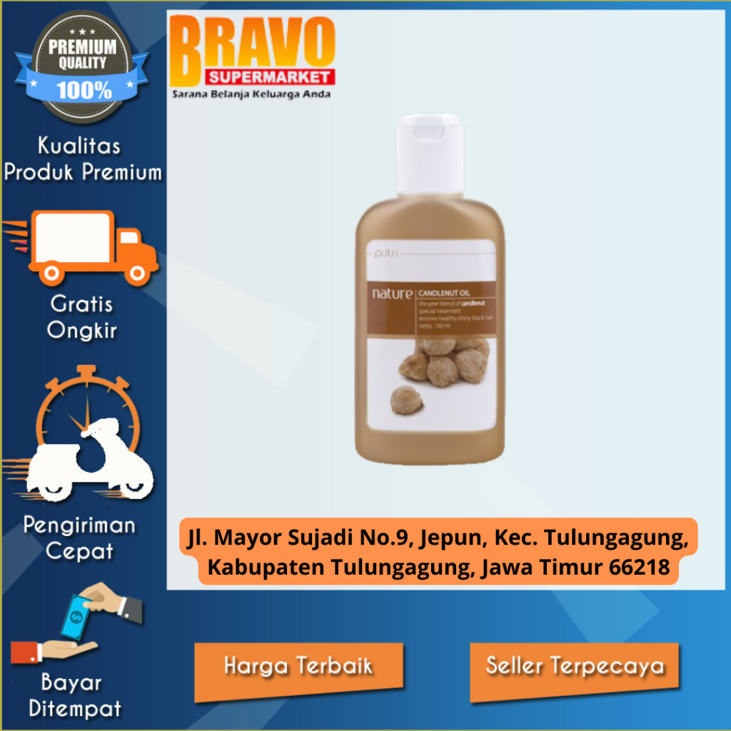 Bravo Supermarket Tulungagung - Putri Nature Candlenut Oil 100ml