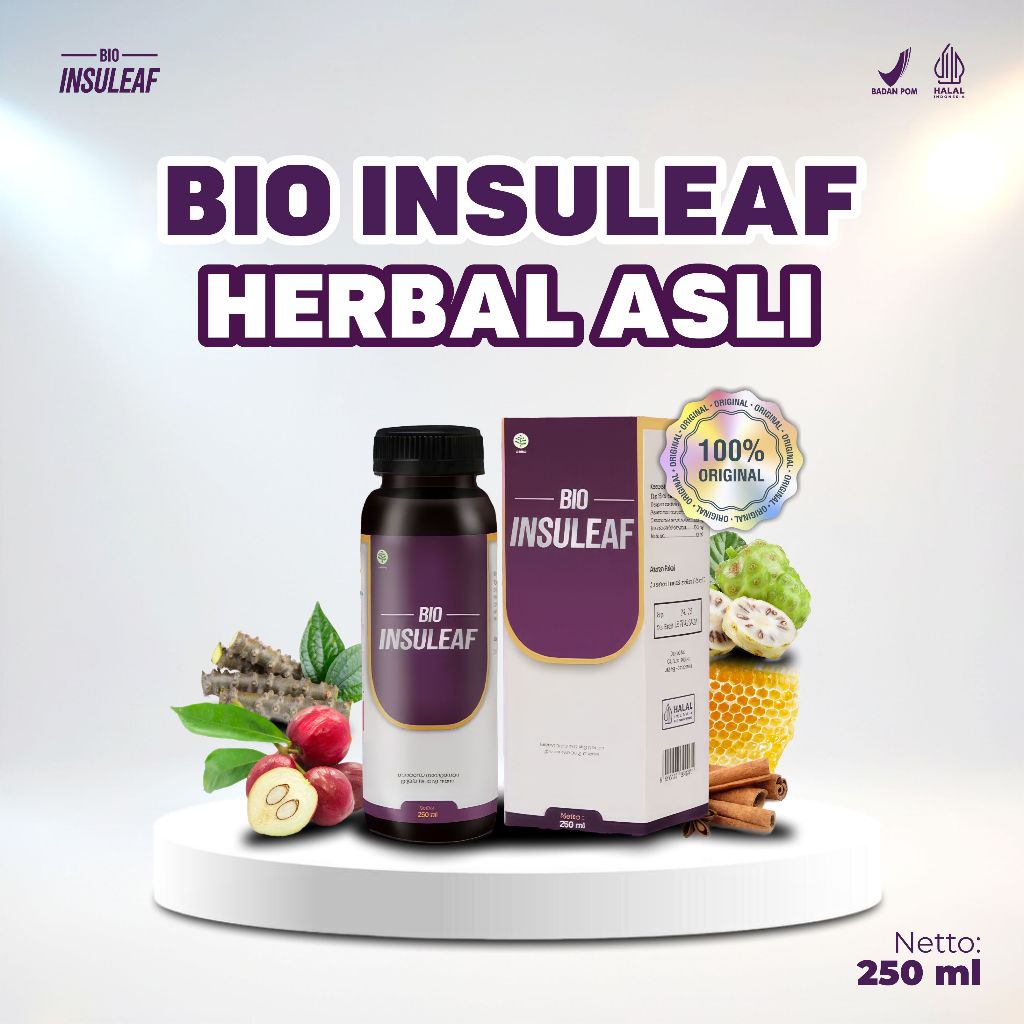 Bio Insuleaf 5 Box Sembuhkan Kencing Manis Diabetes Kontrol Gula Darah Kolestrol Kesemutan Insulin