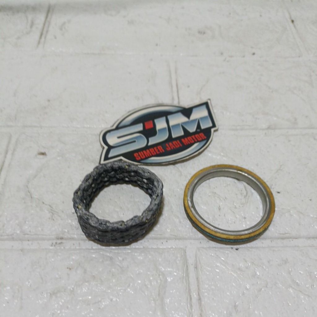 perpak  paking gasket knalpot DAN asbes sambungan knalpot alfa sigma SET